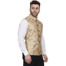 Veera Paridhaan Banarasi Jacquard Print Golden Nehru Jacket-24