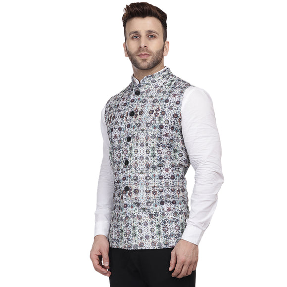 Veera Paridhaan  Banarasi Printed Nehru Jacket