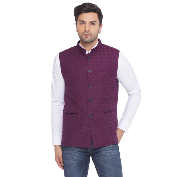 Veera Paridhaan Rayon Sequence Nehru Jacket for Men
