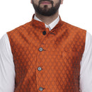 Veera Paridhaan  Jacquard Printed  Silk Nehru Jacket-70