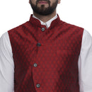 Veera Paridhaan  Jacquard Printed  Silk Nehru Jacket-74