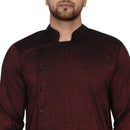 Veera Paridhaan Men's Rayon Side Pattern Full Sleeve long Straight kurta-48