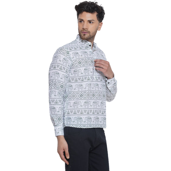 Veera Paridhaan Sanganeri Printed Short Kurta for Men