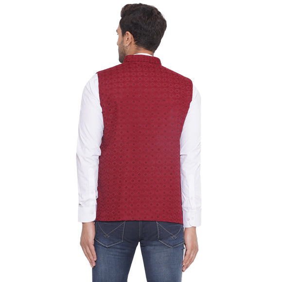 Veera Paridhaan Rayon Sequence Nehru Jacket for Men