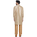 Veera Paridhaan Printed Jacquard Long Kurta for Men-14