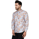 Veera Paridhaan Men's Cotton Printed Full Sleeve Short kurta-29