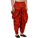 Veera Paridhan Ethnic Solid Red Dhoti for Men-2