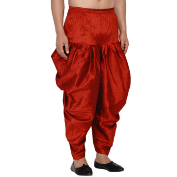 Veera Paridhan Ethnic Solid Red Dhoti for Men - 0