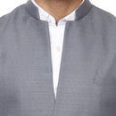 Veera Paridhaan Plain Chinese Collar Sleeveless Cotton Poly Waist Coat-6