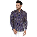 Veera Paridhaan Men's Cotton Sanganeri Printed Full Sleeve Short kurta-4