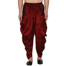 Veera Paridhan Ethnic Solid Maroon Dhoti for Men-1