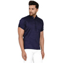 Veera Paridhaan Men's Rayon Half Sleeve Short kurta-12