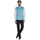 Veera Paridhaan Velvet Solid Nehru Jacket for Men-9