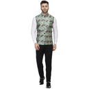 Veera Paridhaan Banarasi Jacquard Print Golden Nehru Jacket-41