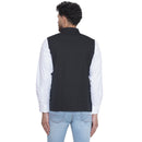 Veera Paridhaan Solid Slub Nehru Jacket for Men-4