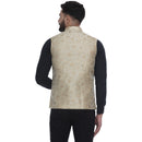 Veera Paridhaan  Jacquard Printed  Silk Nehru Jacket-85