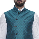 Veera Paridhaan  Jacquard Printed  Silk Nehru Jacket-71
