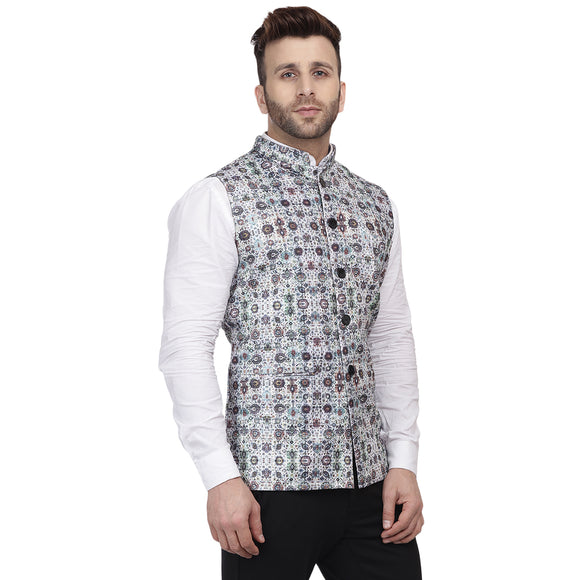 Veera Paridhaan  Banarasi Printed Nehru Jacket