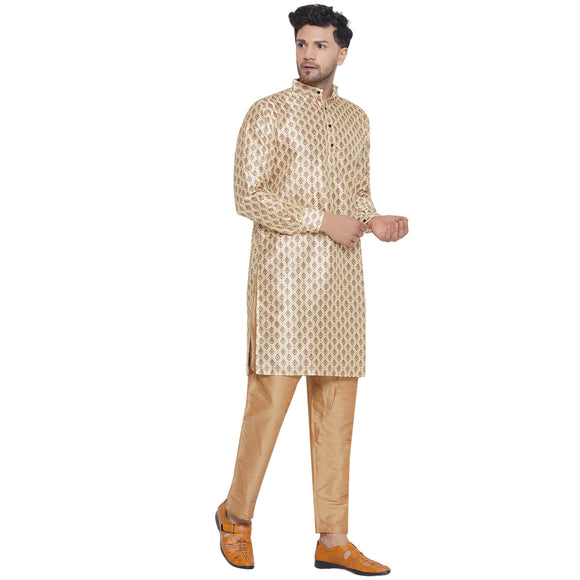 Veera Paridhaan Printed Jacquard Long Kurta for Men