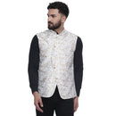 Veera Paridhaan  Jacquard Printed  Silk Nehru Jacket-4