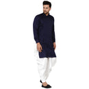 Veera Paridhaan Men's Rayon Side Pattern Full Sleeve long Straight kurta-13