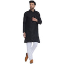 Veera Paridhaan Solid Cotton Long Kurta for Men-5