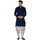 Veera Paridhaan Men's Rayon Side Pattern Full Sleeve long Straight kurta-10