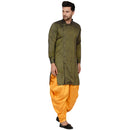 Veera Paridhaan Men's Rayon Side Pattern Full Sleeve long Straight kurta-16