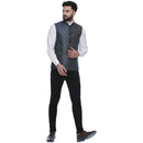 Veera Paridhaan  Jacquard Printed  Silk Nehru Jacket-76