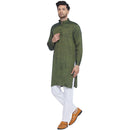 Veera Paridhaan Solid Rayon Long Kurta for Men-8