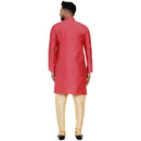 Veera Paridhaan Men's Ethnic Jacquard Full Sleeve Printed Long kurta Set-32