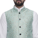 Veera Paridhaan  Banarasi Printed Nehru Jacket-36