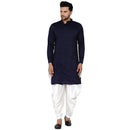 Veera Paridhaan Men's Rayon Side Pattern Full Sleeve long Straight kurta-9